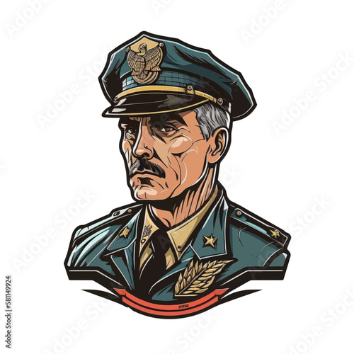 Policeman, Police, Cop , Constable Logo and Icon in Vector Style