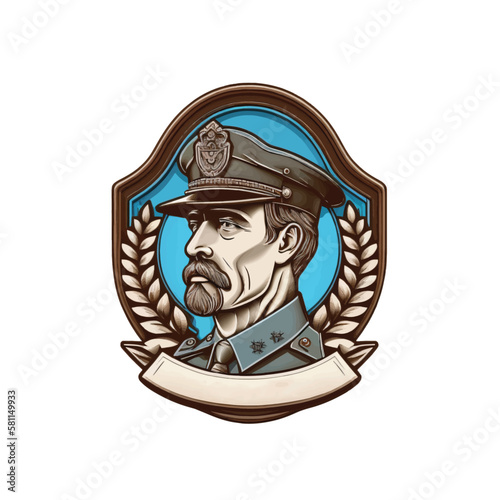 Policeman, Police, Cop , Constable Logo and Icon in Vector Style