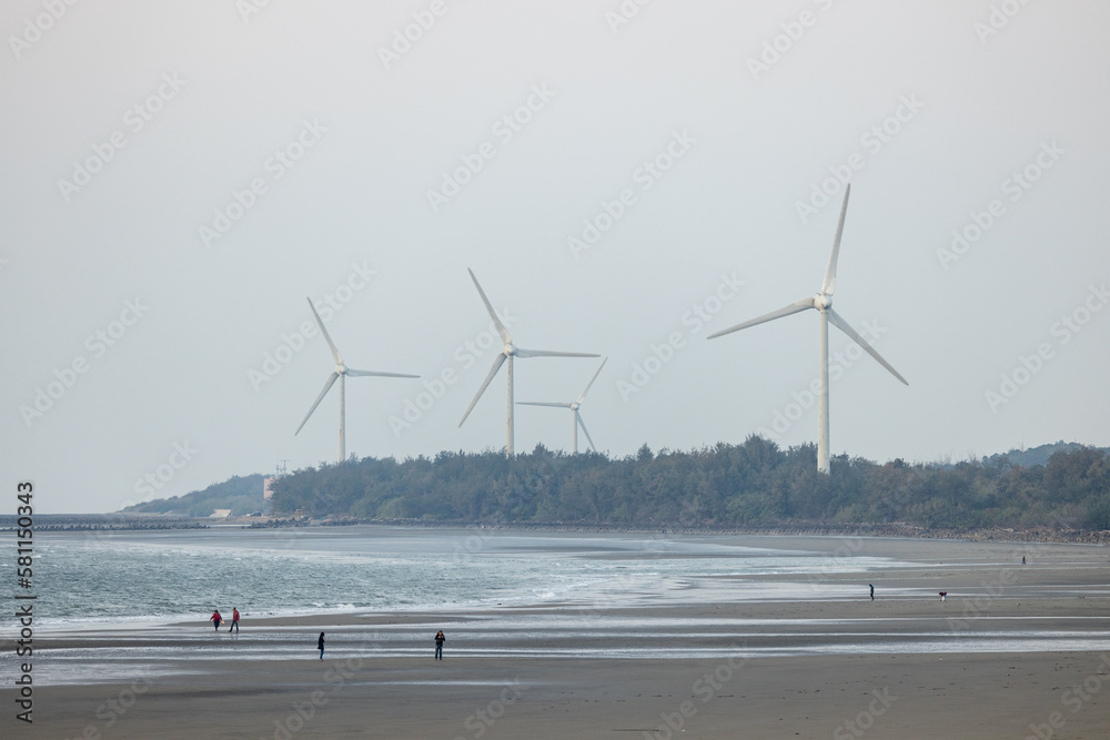 Wind turbine in Hsinchu of Taiwan