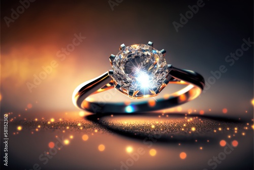 beautiful ring jewelry wallpaper for wedding and engagement accessory generative ai