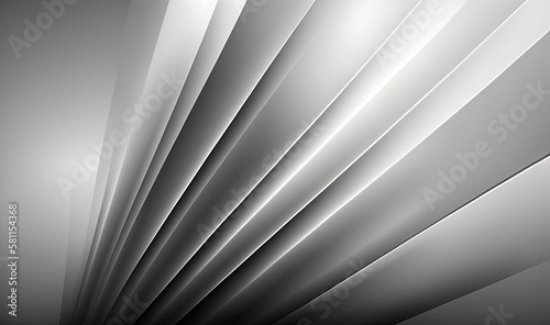 Abstract Grey Background with Sharp Lines and Gradient. Generative Ai.