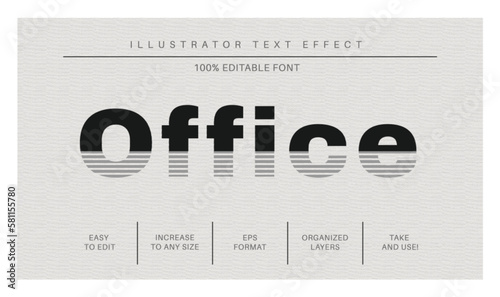 Striped text effect