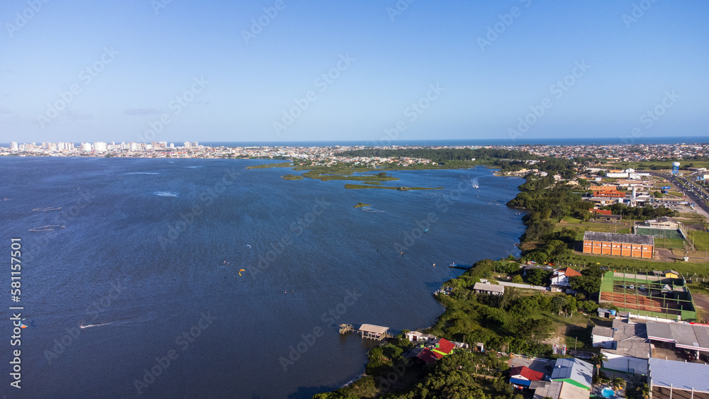 aerial view of beach