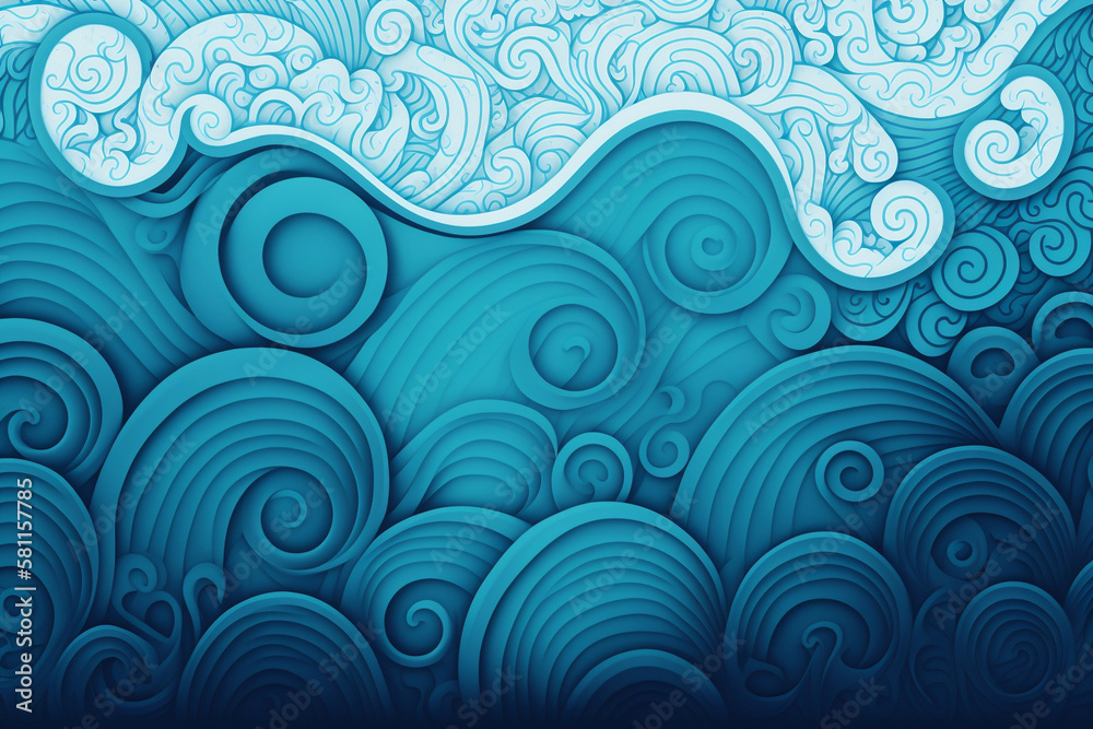abstract blue ocean background with waves abstract blue ocean background with waves