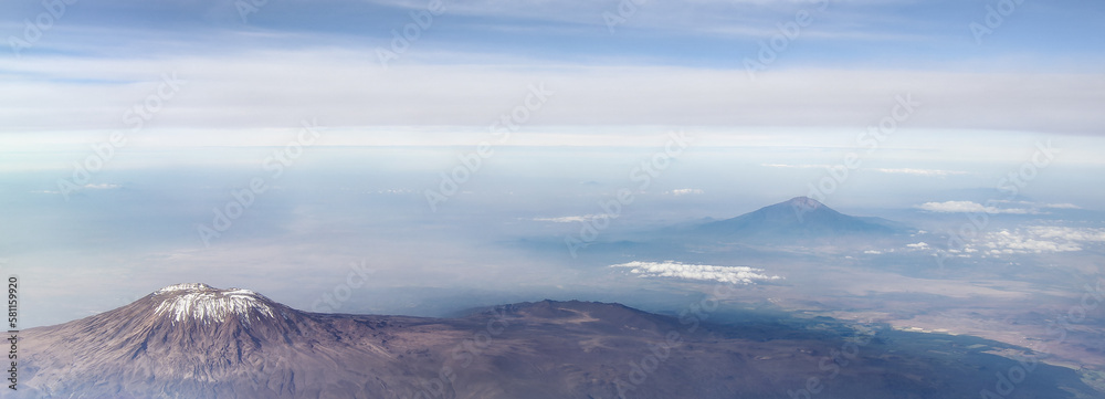 Kilimanjaro from above, Kenya