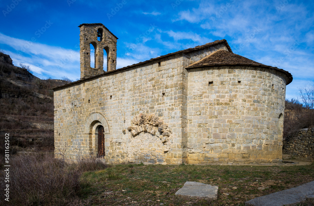 Montañana Huesca Aragon Spain Hermitage of San Juan de Montañana East facade
