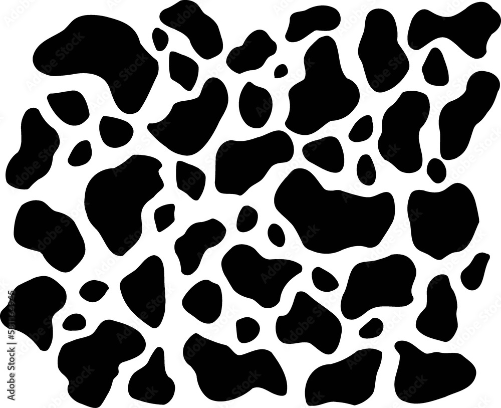 Cow spots Black Seamless Pattern. illustration Background Cow spots Black Seamless Pattern. illustration Background