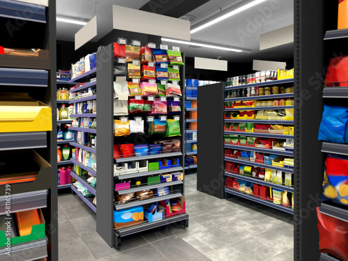 Grocery Store sweets candies and chocolate on shelves

Mockup and illustration is suitable for presenting new packagings, product, promo presentations among many others 