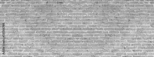 Old vintage retro style gray bricks wall for abstract brick background and texture.