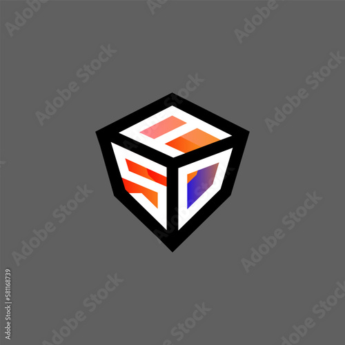 ASO letter logo abstract creative design. ASO unique design	