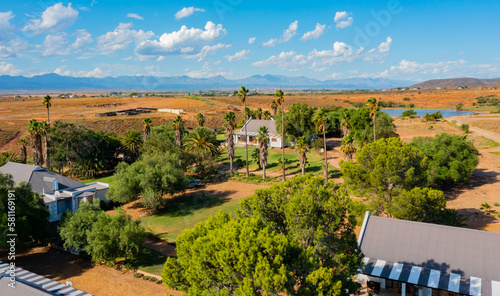Obraz na płótnie Country Guest House and Ostrich Farm near Oudtshoorn South Africa w salonie