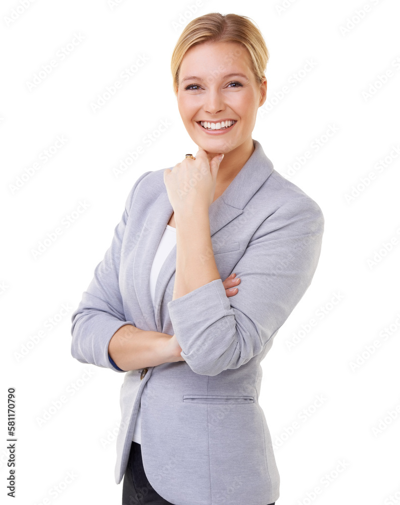 Confidence and radiance. A woman with a lovely smile - isolated. Confidence and radiance. A woman with a lovely smile - isolated.