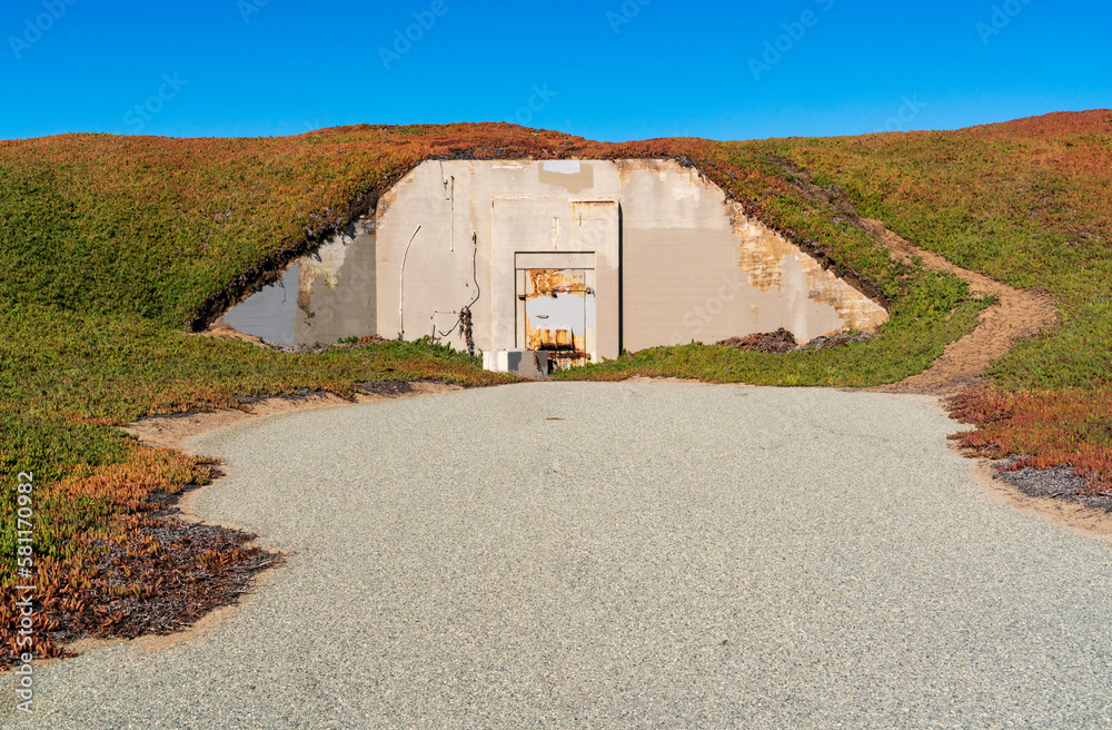 Military Bunker at Fort Ord in Monterey