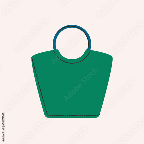 Women bag. Fashion flat handbag, casual tote shopper purse, cartoon stylish female accessories. Vector illustration