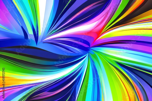 abstract rainbow background - generative ai