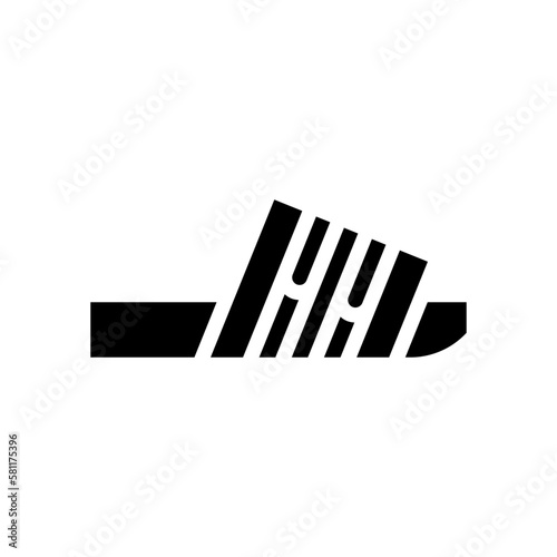 Sandal glyph icon