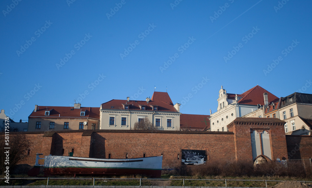 Widok z bulwaru nad Wisłą, Toruń, Poland