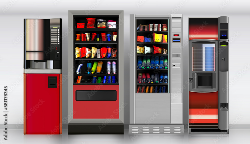 Vending machines Vending machines Mockup is suitable placing new