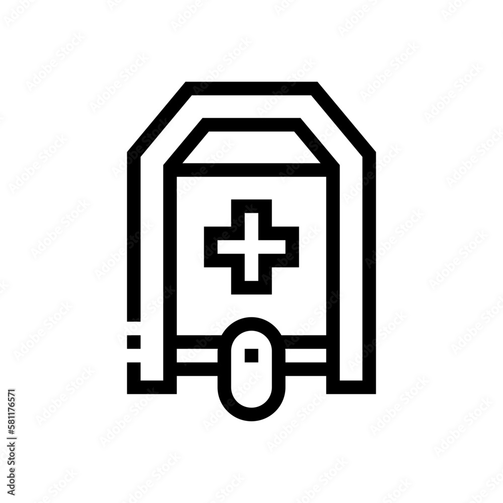Rescue boat line icon Rescue boat line icon
