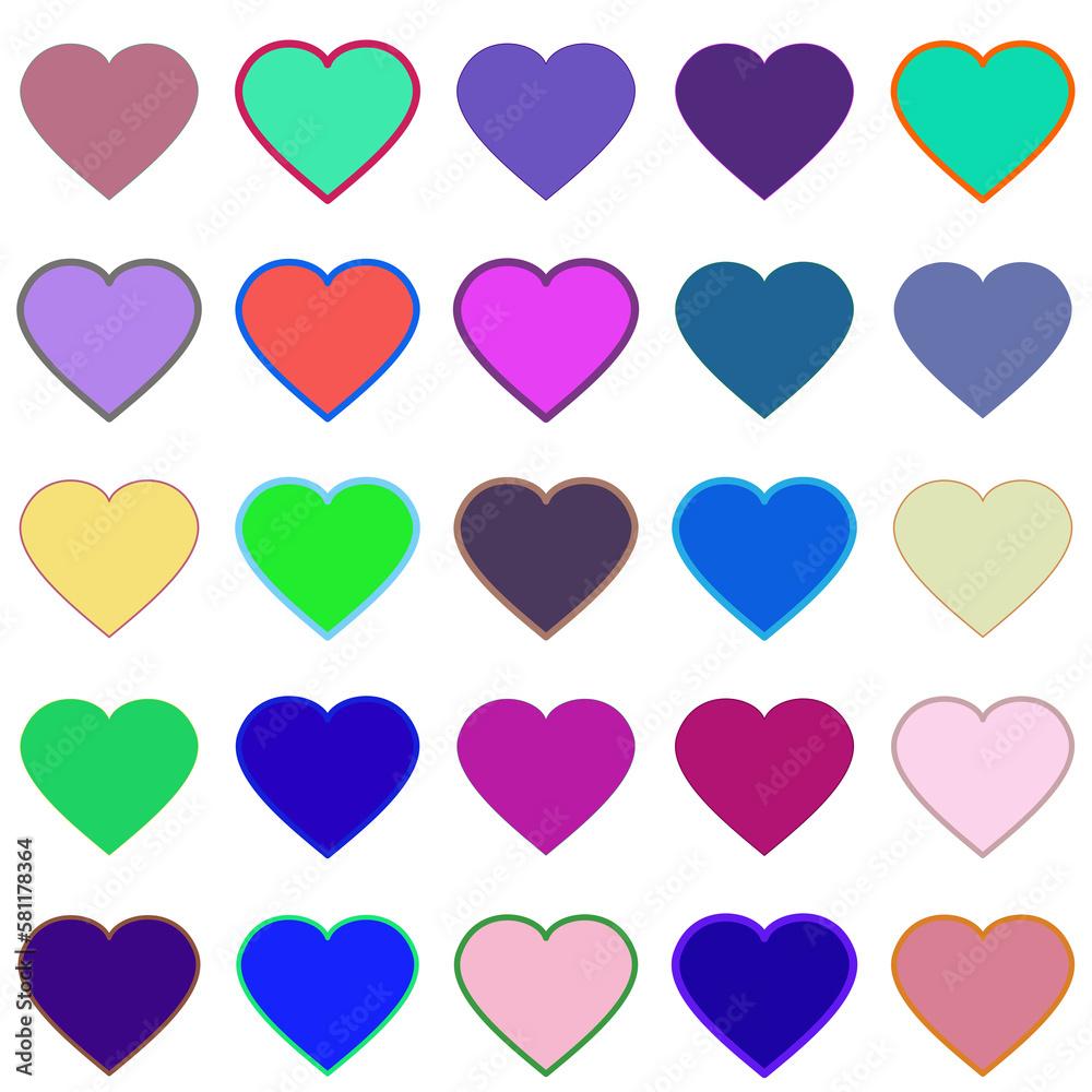 seamless pattern with hearts seamless pattern with hearts