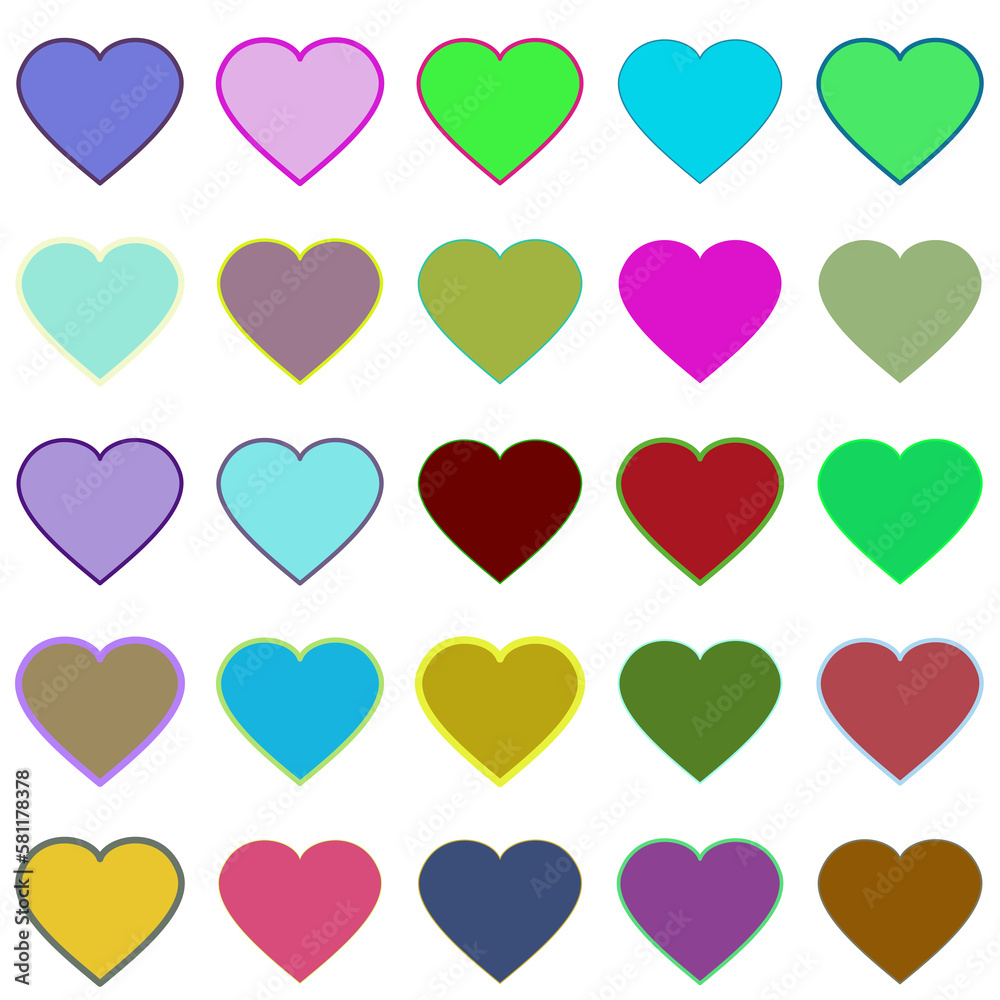 seamless pattern with hearts seamless pattern with hearts