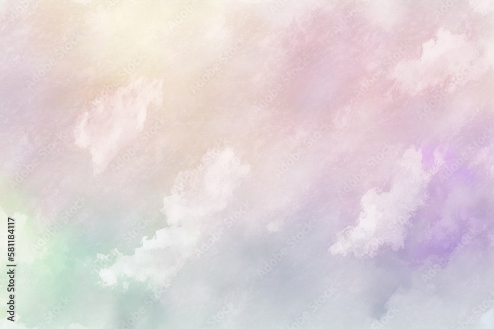 Abstract watercolor background, soft pastel colors, generative AI digital illustration