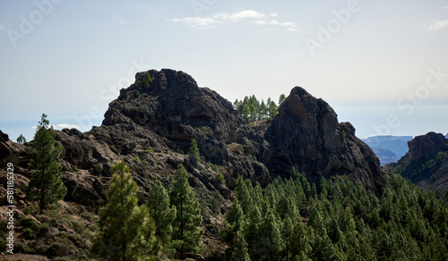 Beautiful shot of Roque Nublo on the island of Gran Canaria © Érik González Guerrero/Wirestock Creators