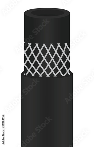 High pressure pipe. vector illustration