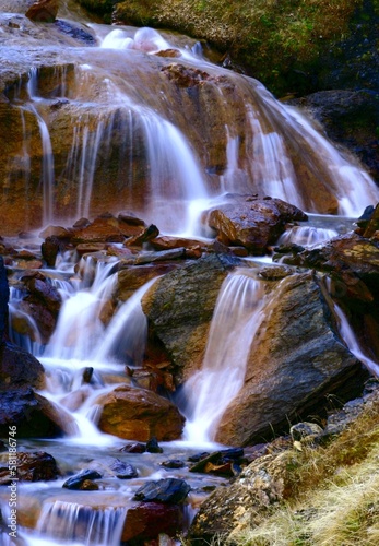 waterfall in autumn