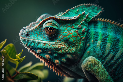 iguana close up