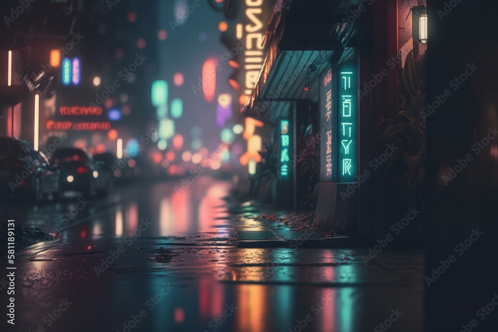 Exploring a Futuristic Cyberpunk Cityscape: Bokeh & Unreal Engine 5 ...