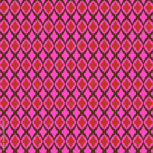 bargello embroidery florentine pattern pink brown