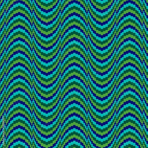 bargello embroidery vector pattern blue green