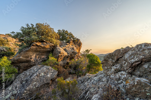 Scenic view of rock formations in La Garde-Freinet, France