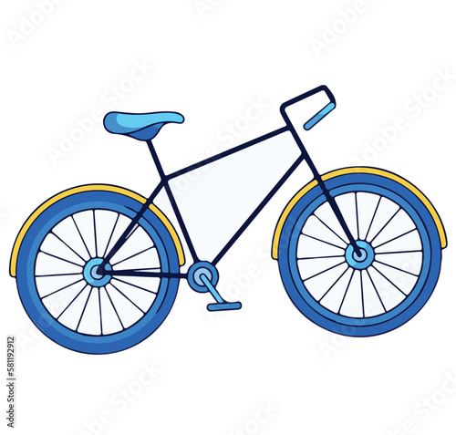 bicycle isolated on white