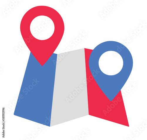 Free Download french map with pins - GFXLoad