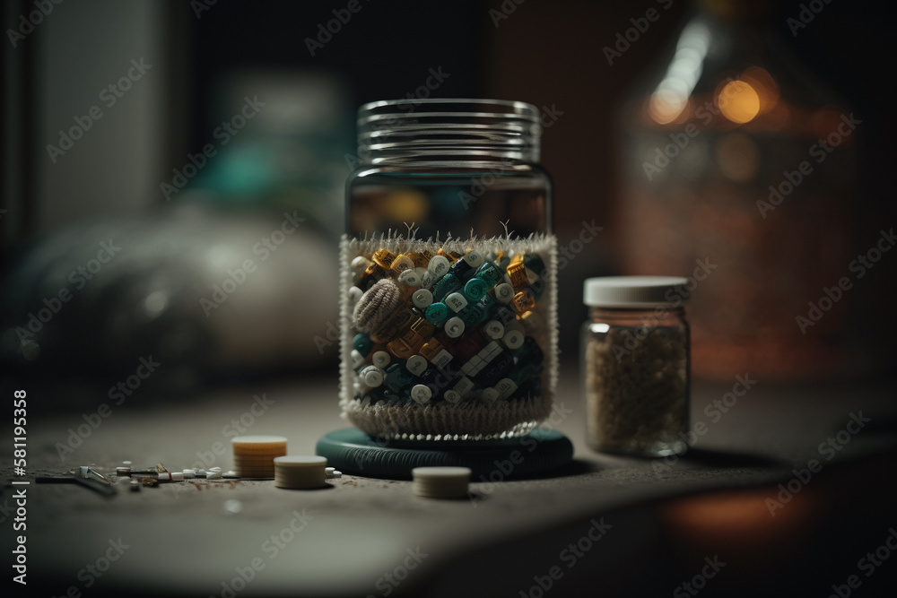 The Dark Side of Substance Abuse. Ai generated. The Dark Side of Substance Abuse. Ai generated.
