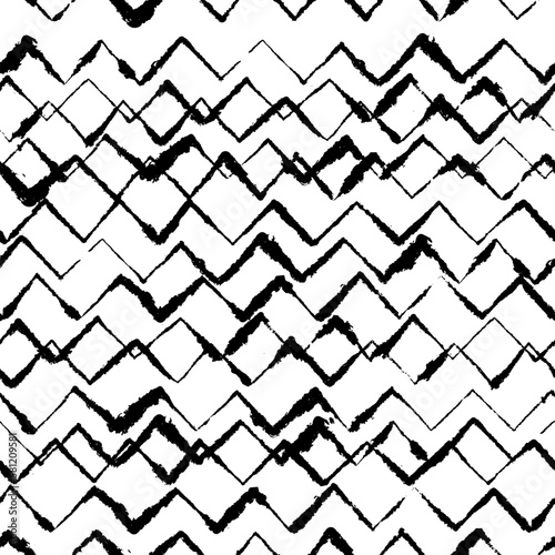 Messy Inky Zigzag Pattern on Blotting Paper