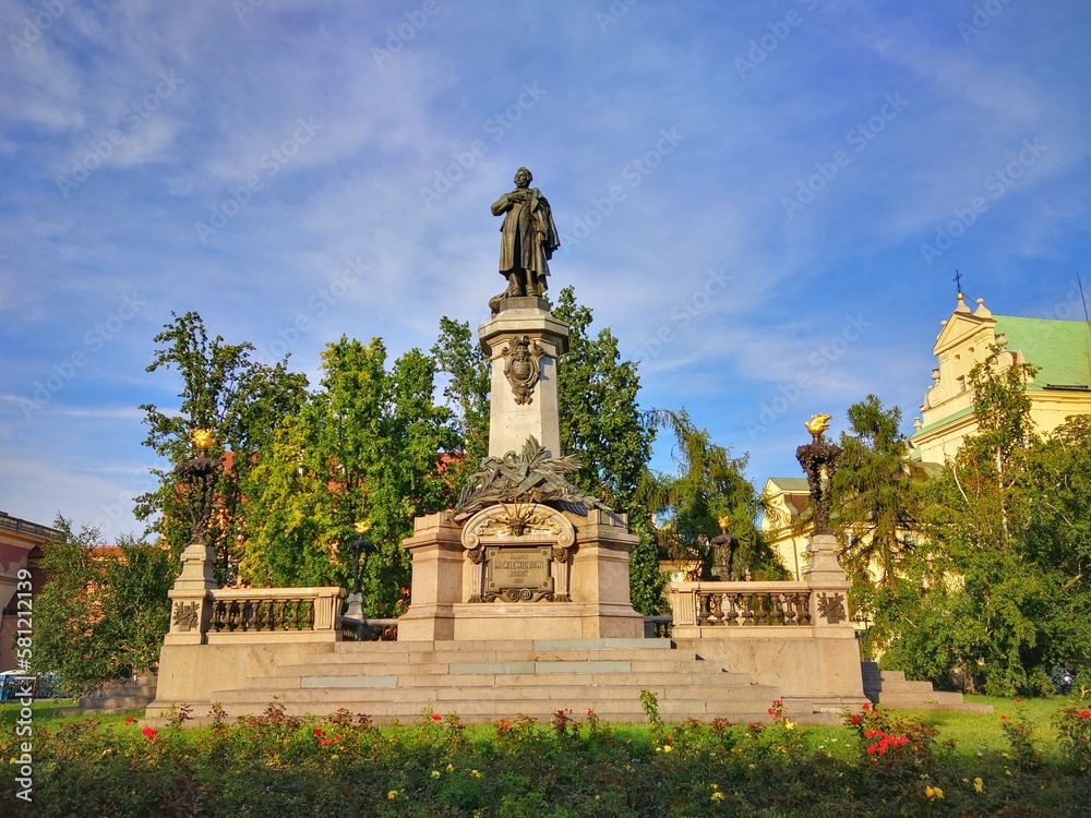 statue in Warsaw, Poland