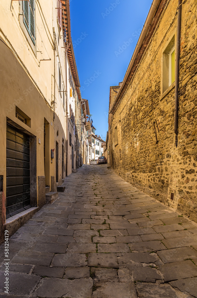 Cortona, Italy. Medieval street