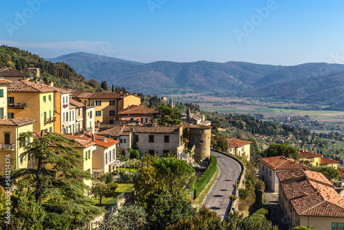 Cortona, Italy. Scenic view of the old city