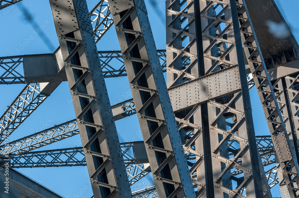 Harbour Bridge Construction in Sydney, Australia. Harbour Bridge Construction in Sydney, Australia.