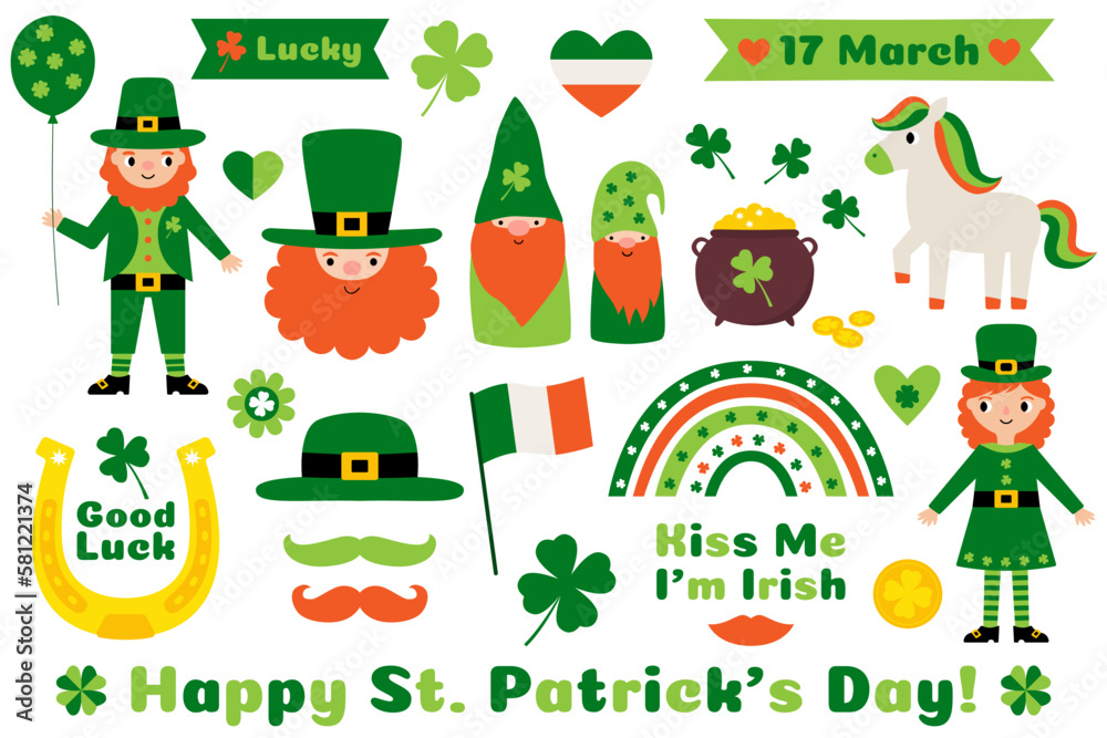 Fototapeta premium St. Patrick's Day vector clip art