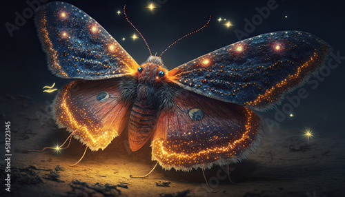 Illustration of a fantasy moth.