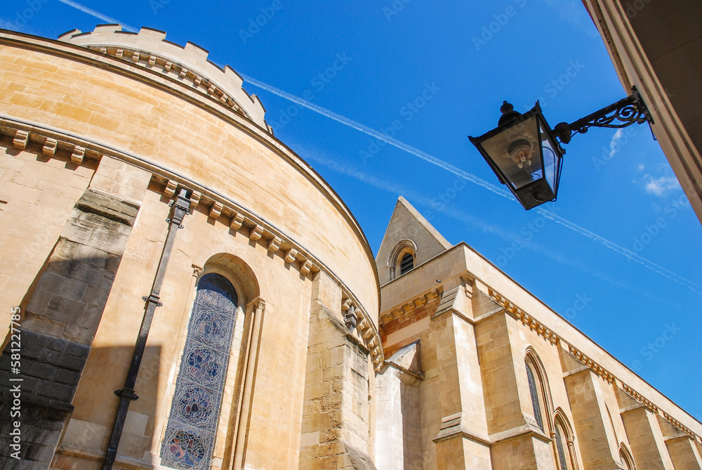 Temple Church in the City of London. It is a circular church built by the Knights Templar, UK.