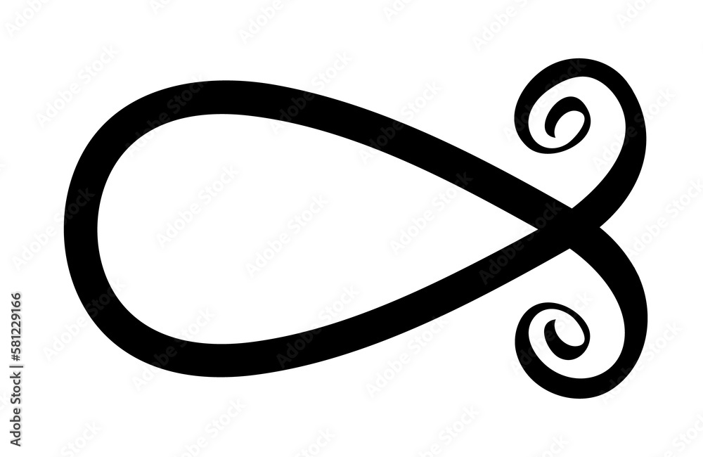 Fish symbol hand painted with ink brush, christian religious faith emblem, png isolated on transparent background Fish symbol hand painted with ink brush, christian religious faith emblem, png isolated on transparent background