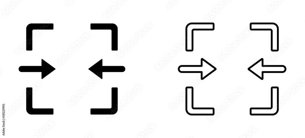Merge icons set. Vector Merge icons set. Vector