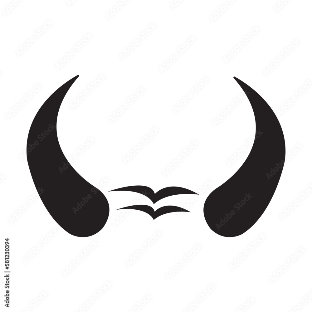 horns icon logo vector design template horns icon logo vector design template