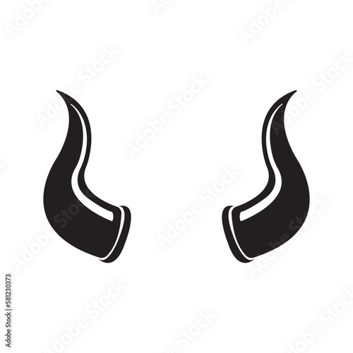 horns icon logo vector design template