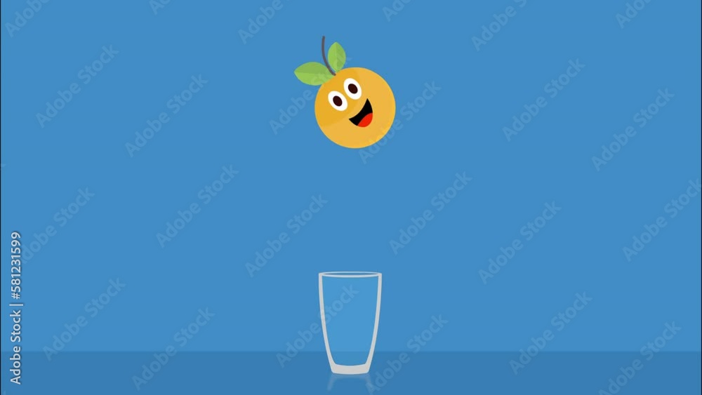 Jugo de naranja en vaso